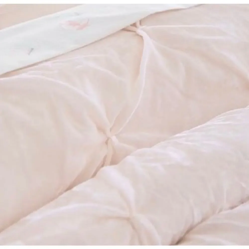 Pottery Barn Kids x Monique Lhuillier Velvet Pintuck Pillow Shams Blush Set of 2